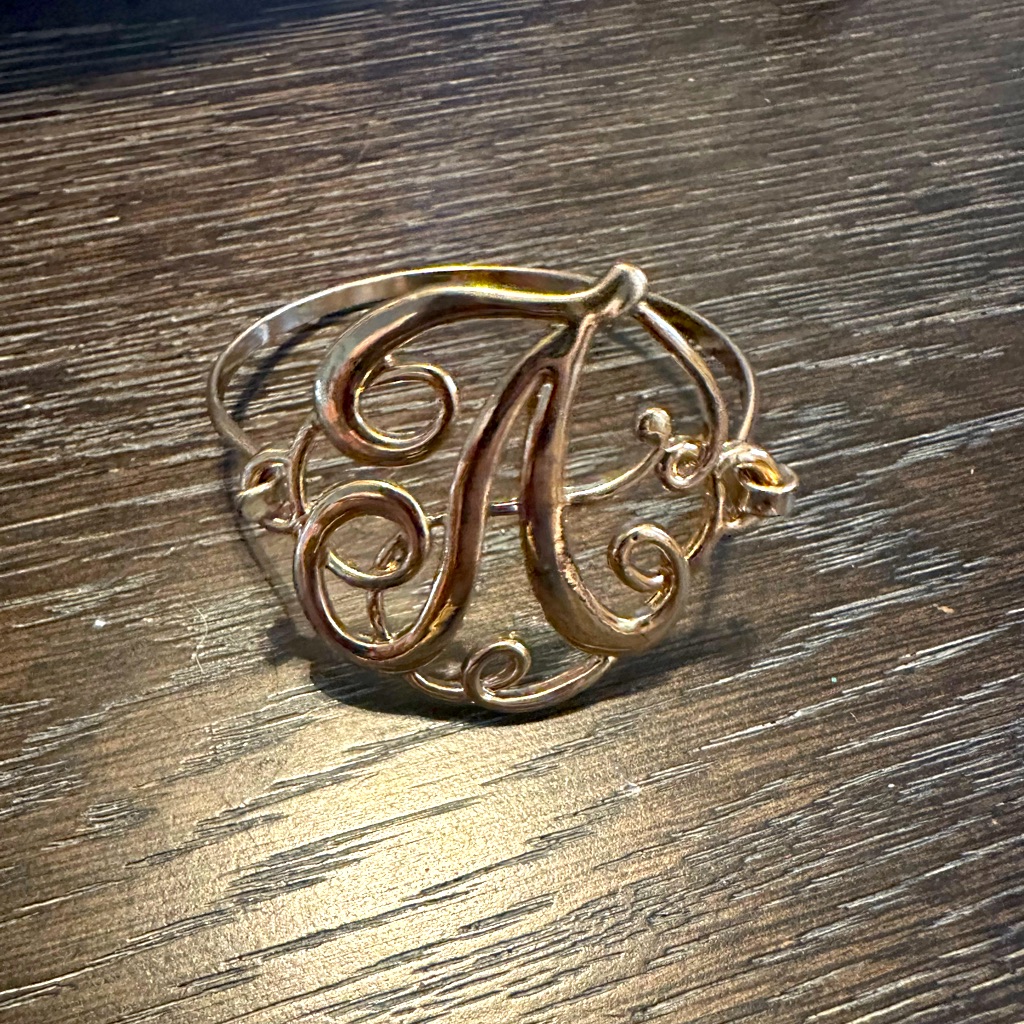 Monogram A Script Bracelet